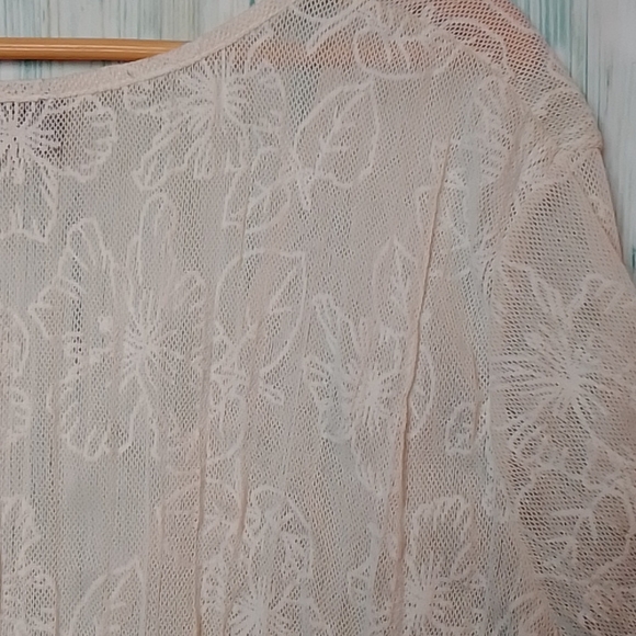 Avenue floral net pullover cream 22/24 - Picture 3 of 7